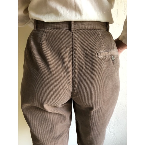 Vintage Pants - VINTAGE | High waisted 100% cotton corduroy pants